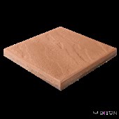 DITON Plošná dlažba reliéfní - BŘIDLICE 40/40/4 cihlová